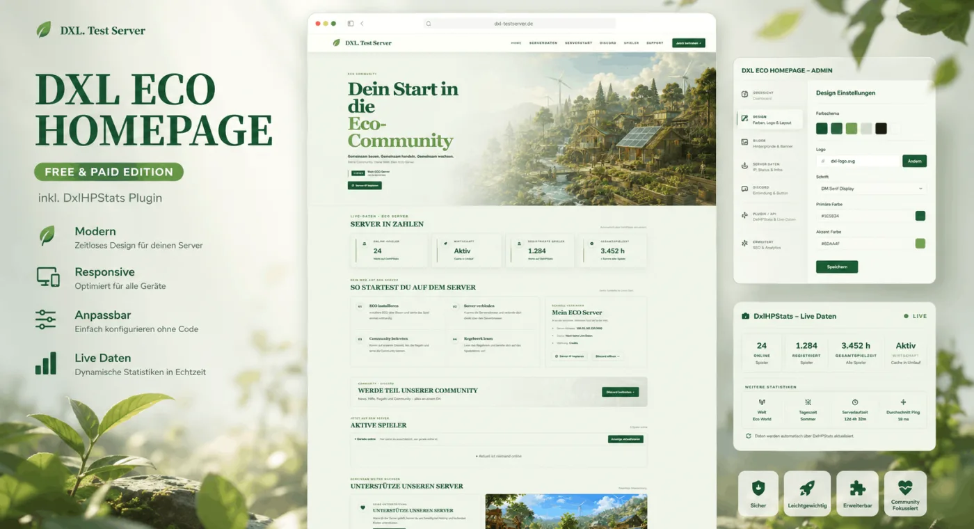 HBC Eco Homepage FREE/PAID